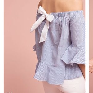 Anthropologie Striped Blouse, XS